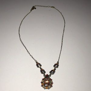 Brunt Orange / Peachy Orange Necklace